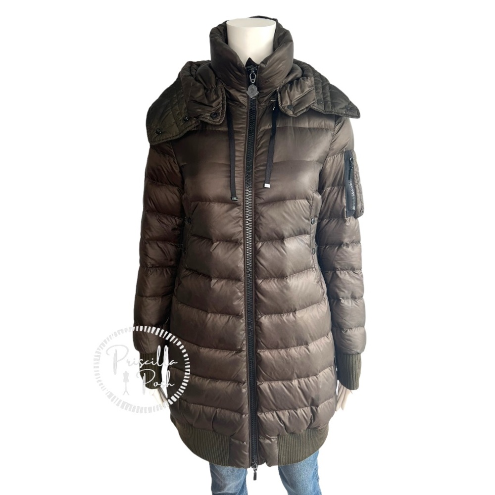 Moncler Drawstring-Back Puffer Jacket Olive Green… - image 4